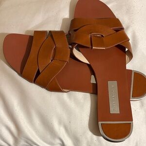 Zara Women's Tan Leather Sandals